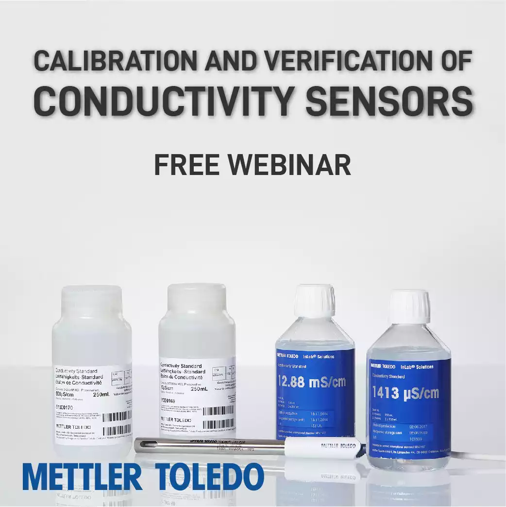 Calibration and verification of conductivity sensors by Mettler Toledo